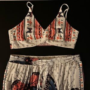 Butterfly two piece outfit